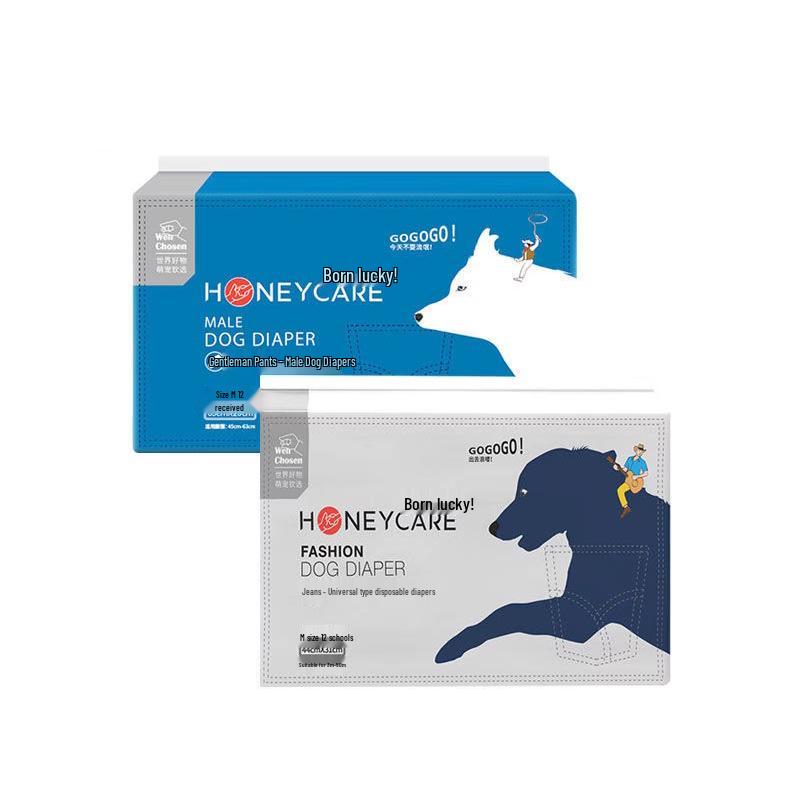Pannolini per cani Honeycare: Vestibilità comoda per cani maschi e femmine