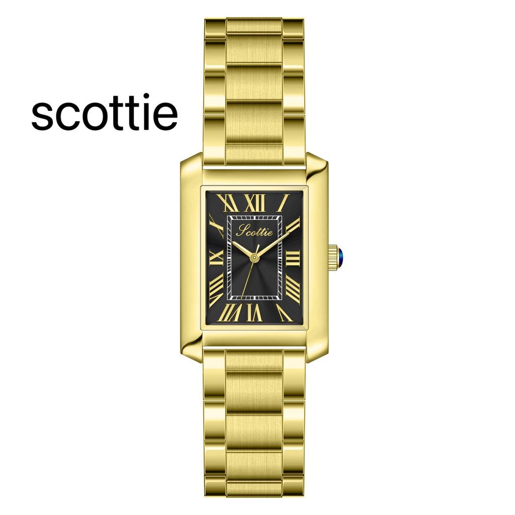9655B Watch Women'S Square Women'S Watch Steel Belt Shaking Gold Tone