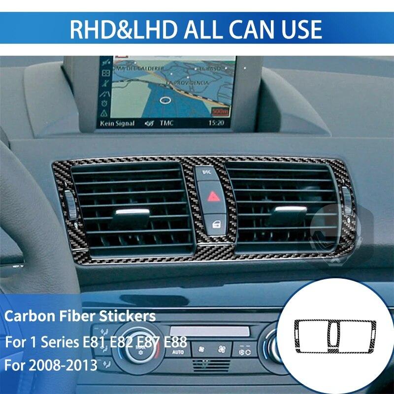 Pentru BMW Seria 1 E81 E82 E87 E88 2008-2013 Trim de schimbător de viteze Autocolant din fibră de carbon Cutie de viteze Interior Carcasa panoului consolă centrală
