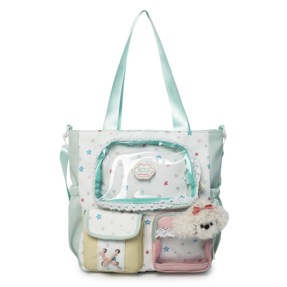 Casual Sweet and Cute Ita Bag Cartoon Large Capacity Hand Tote Bag Preppy Style One-shoulder Crossbody Bag Girl