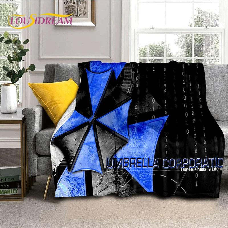 3D Lastest Horro Games R-Resident Evil Soft Flannel Blankets,Throw Blanket Comfortable for Picnic Beds Sofa Home Bedroom Kids