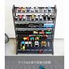 Yamazaki Miniature Car & Rail Toy Rack Black Approx. W51xD24xH65cm Tower Collection Stand Double-Sided 5019 Approx. 51x24x65cm