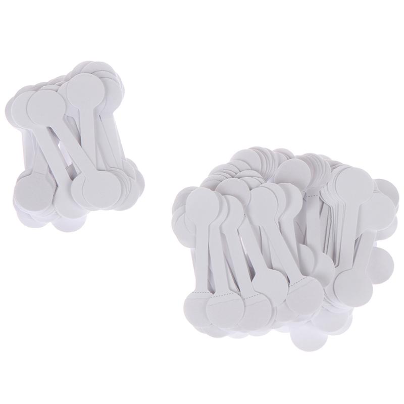 50/100Pcs Round Blank Price Tags Necklace Ring Jewelry Labels Paper Stickers