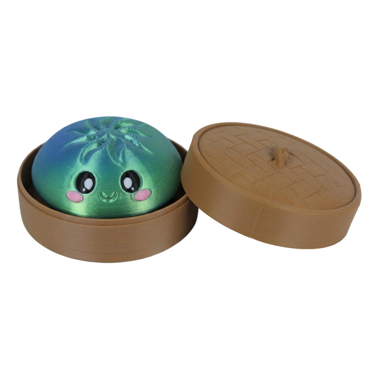 3D Printed Faux Dumpling Clicker Desktop Toy for Fun One Size зелёный