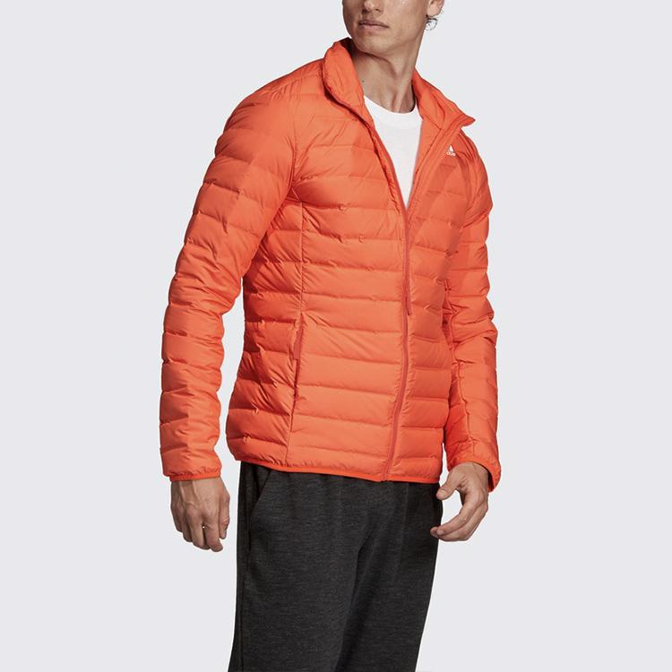 Adidas Originals Trefoil Casual Sports Stand Collar Warm Down Jacket Winter Men Outerwear Orange Yellow FH6633
