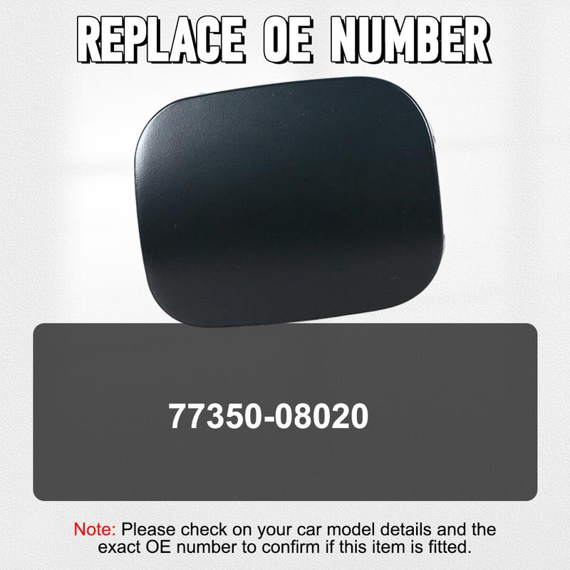 Unpainted Black Fuel Gas Tank Filler Door Lid Cover Flap Cap Metal for Toyota RAV4 2006 2007 2008 2009 2010-2012 77350-42070