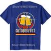Oktoberfest Vintage Retro German Flag Munich Bavarian O-Neck Cotton T Shirt Men Women Casual Short Sleeve Tee Shirt