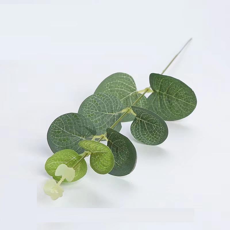 

40pcs Simulation Plant Plastic Eucalyptus Leaf Wedding Decor Artificial Green Plants Home Decoration Eucalyptuses Leaves Floral