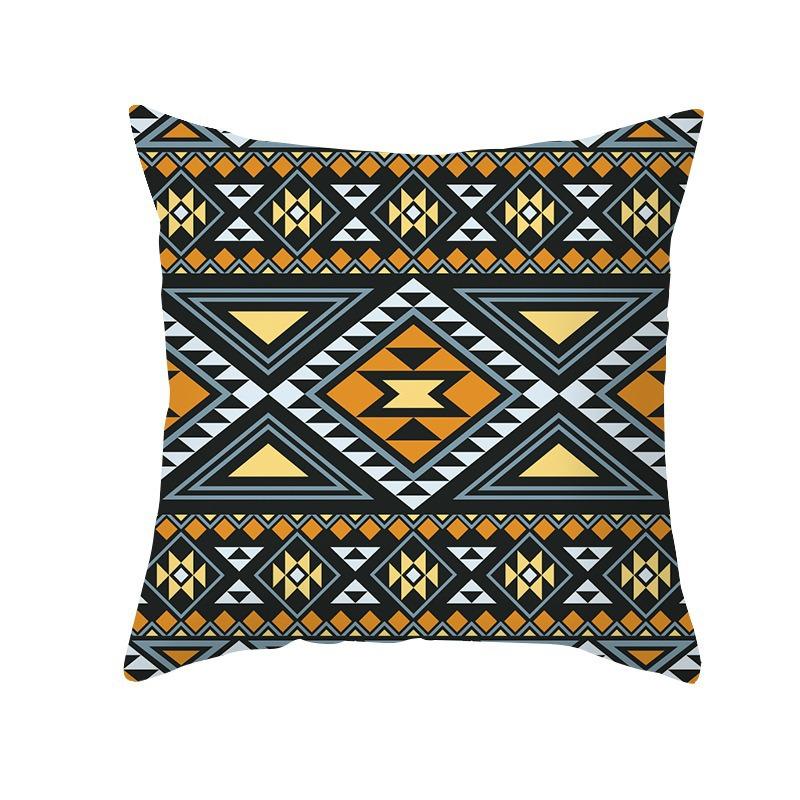 New Bohemian Color Geometric Pattern B&B Hotel Model Room Home Decoration Sofa Square Pillow