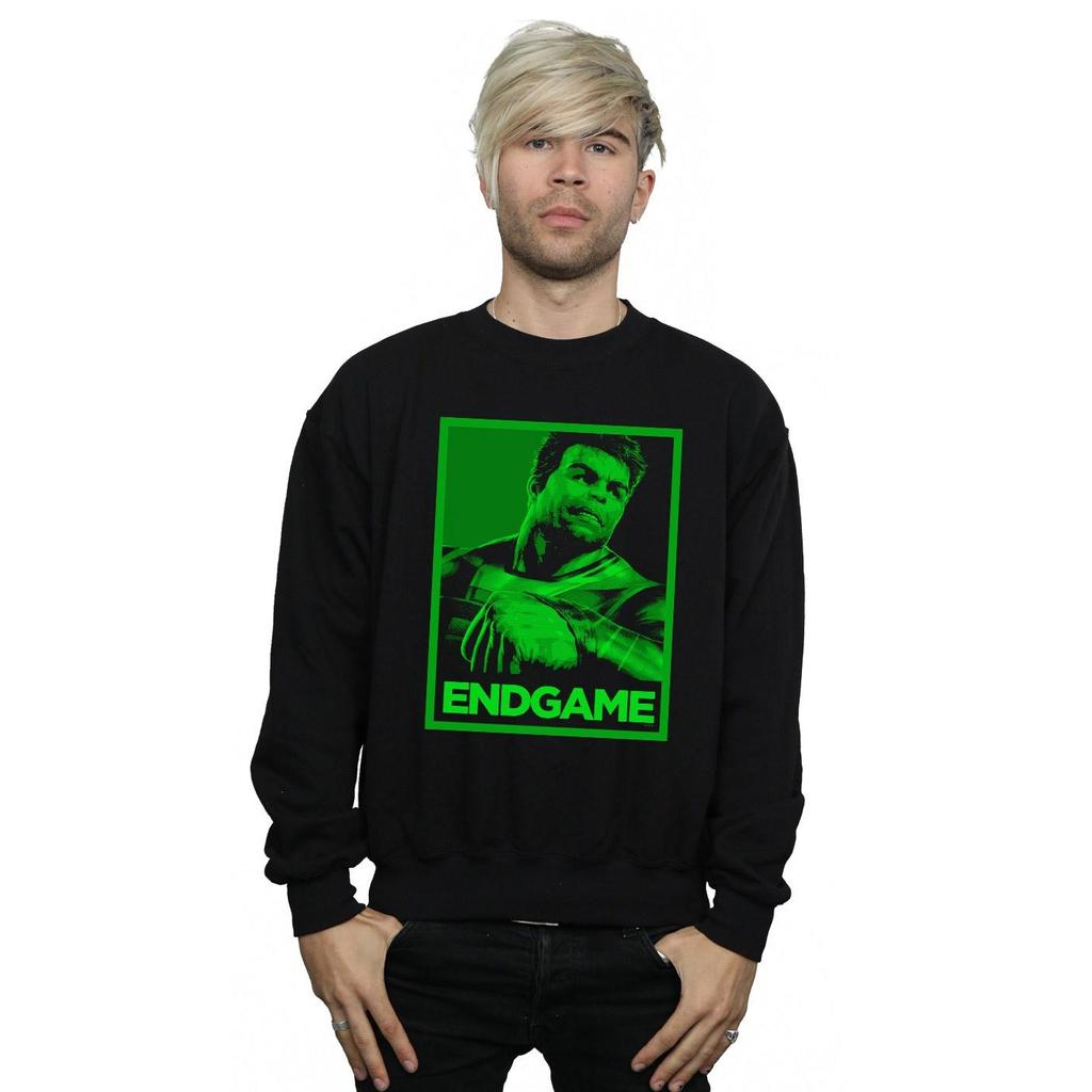 Marvel Mens Avengers Endgame Hulk Poster Sweatshirt