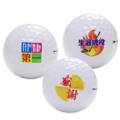 [Golf Gift] 3 Golf Balls with Illustrations In Clear Case, by Nameplate MeisterIllustration Set A (Health FirstGratitudeActive for Life)