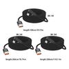 L Shape Type C Charging Cord 6A Fast Charging Cable with Reinforced Braiding for Smartphones Pad Available in 3 Size