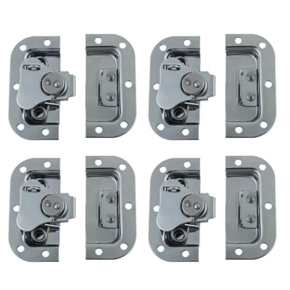 4Pcs Spring Loaded Flight Case Lock Security Lock Cabinet Zinc Zinc Alloy Pull Handle  Luggage