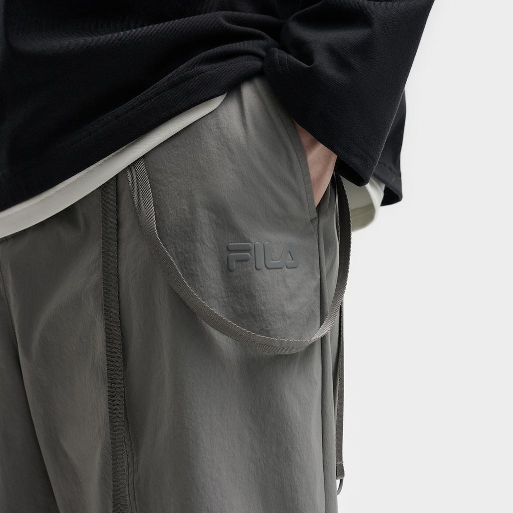 FILA Original Retro Stylish Comfortable Woven Casual Pants Men bottoms Cloud-Gray F11M539806FDY