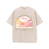 Fashion Art Painting Printed T-shirt Summer Short Sleeve Pure Cotton Tshirt Trendy Y2k Washed Oversized Clothing