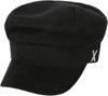[VARZAR] Peach matroos cap Unisex Newsboy Cap BLACK