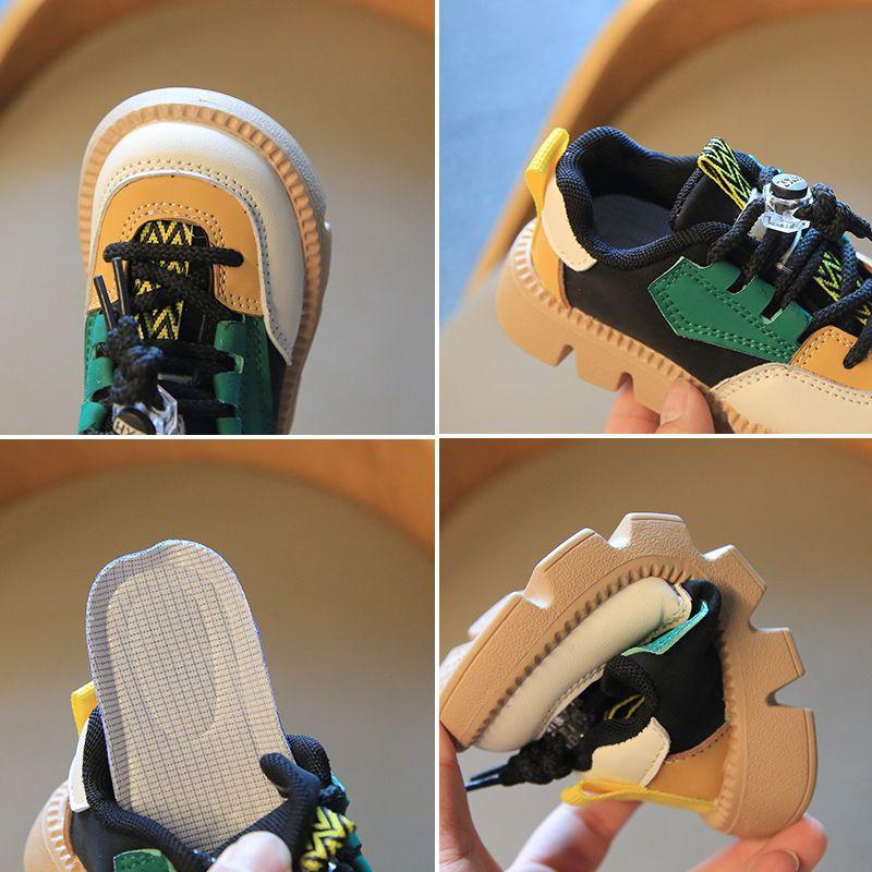 Kinderschuhe mit fester Sohle Jungen Frühling und Herbst neue Kinder- und Mädchenschuhe Baby-Sportschuhe lässige Klassenkameraden trendig