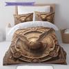 Magictools Pattern Bedding Quilt Set Quilt Cover Pillowcase Home Decoration Birthday Gift (1 * duvet cover + 2 * pillowcase, without core)