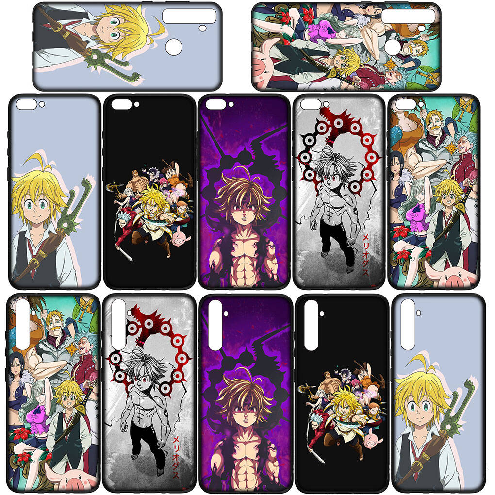 Custodia per Telefono per Samsung Galaxy S25 S23 S22 S24 Ultra FE A05 A06 A15 A16 A36 A37 A35 A54 A55 A56 A57 A25 A26 A53 Anime Sette Peccati Capitali Meliodas Copertura