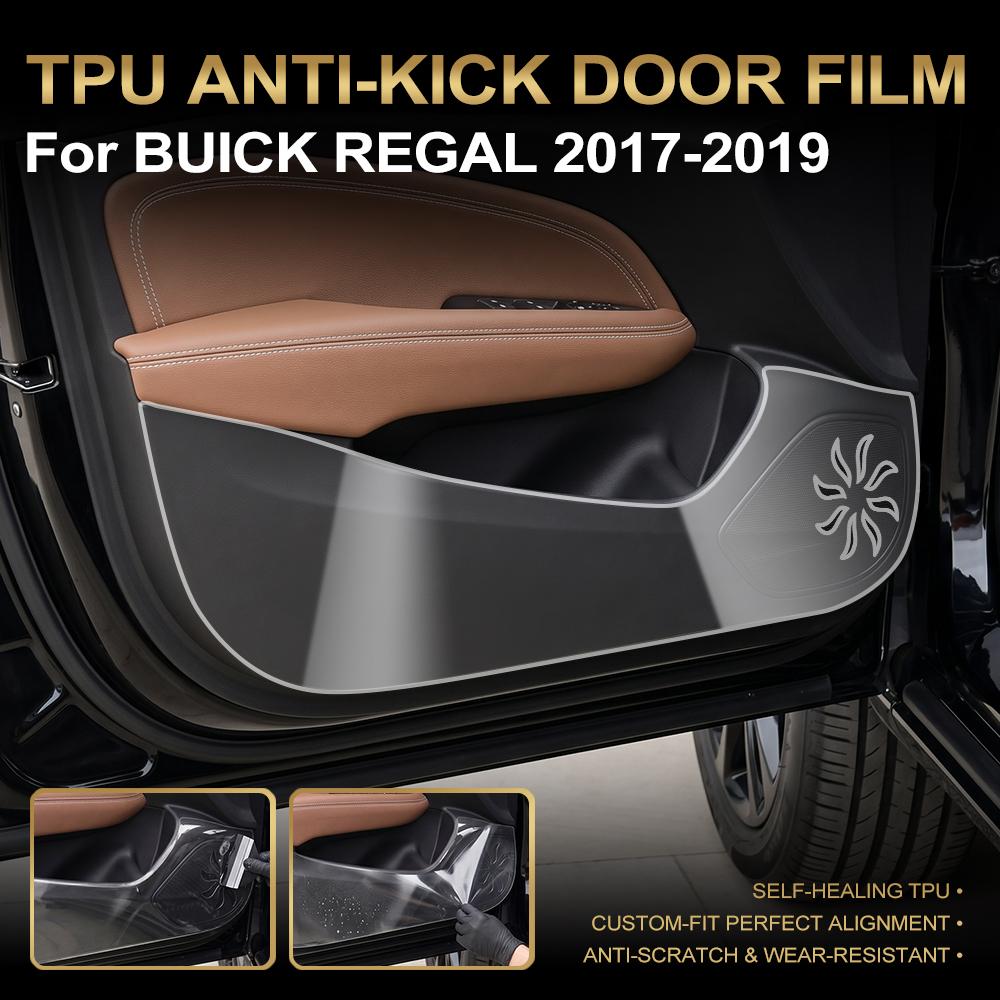 Für Buick Regal 2005-2015 Transparenter TPU Auto-Tür-Anti-Tritt-Schutzfolie Innenseite Kantenfolie Vorder- und Hintertür Seitenverkleidung Schutzpolster