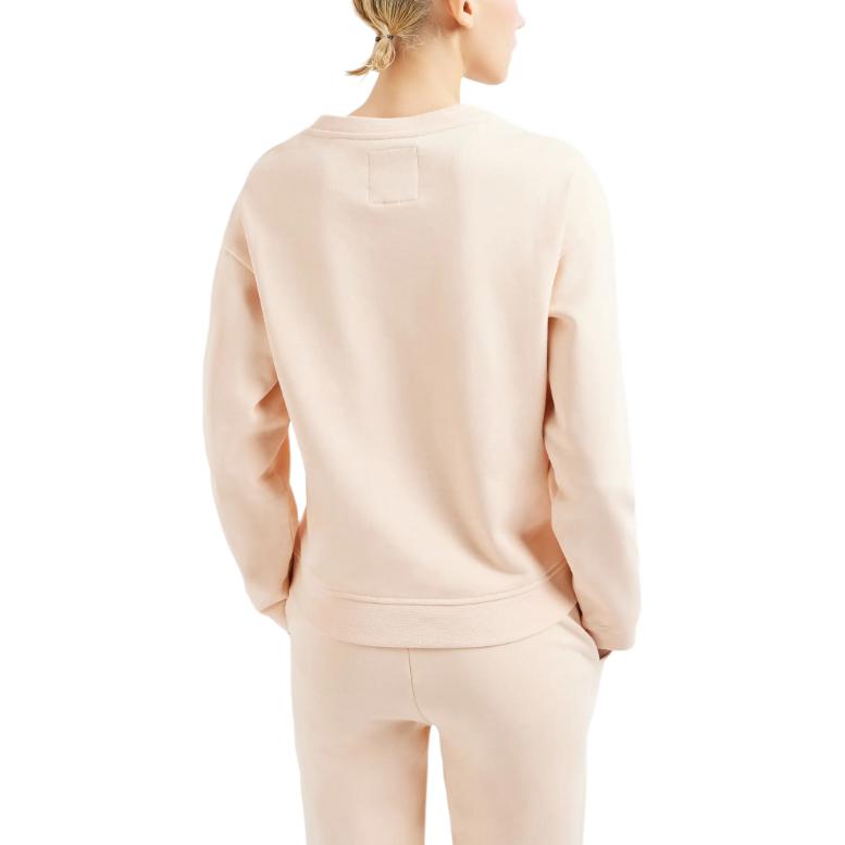 Armani Exchange SS24 Buchstabendruck Rundhals Langarm Sweatshirt Damen Sweatshirt Hellrosa 8NYM02-YJ68Z-14BD
