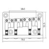 Multifuntional 4 String Electric Bass Bridge Bass Guitar Part Music Instrument Hardware Electric Bass Bridge for Guitar