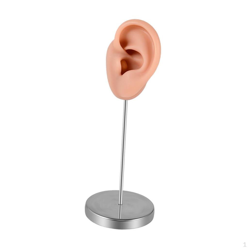 Silicone Ear Model Earring Display Stand Dresser Prop Mannequin Jewelry Rack for Birthday Girls