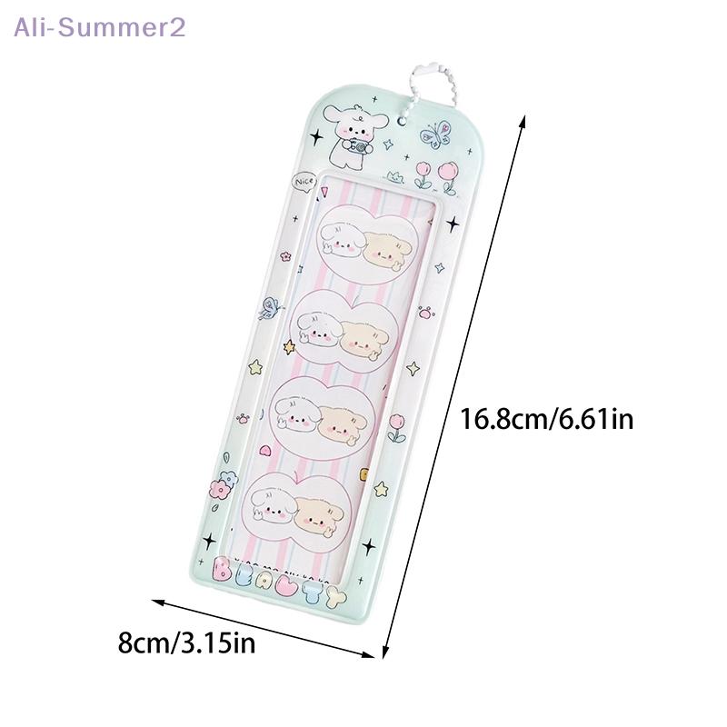 PVC Photo Booth Frames Cartoon Photo Booth Album For 2x6 Inch Photo Strips Wedding Album Bag Pendant School Stationery