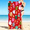 1Pc Christmas Hot Chocolate Party Beach Towel Quick Dry Multiuse For Beach Pool Gym Yoga Home Travel Christmas Halloween Xmas Gift S1147
