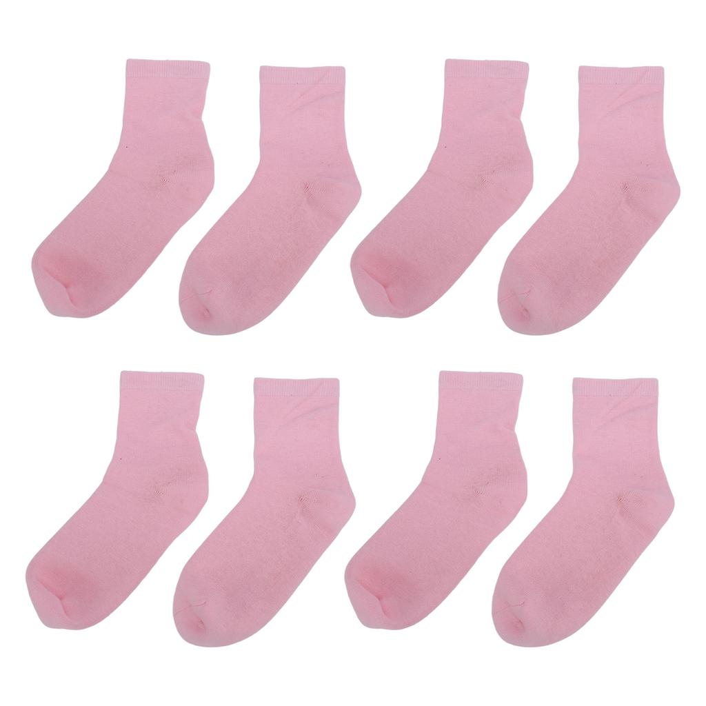 4 Pairs Gel Socks Reusable Moisturizing Socks Soft Solid Color Elastic Casual Gel Lining Socks for S