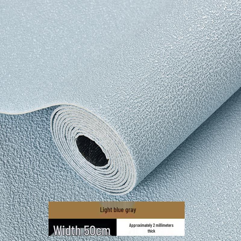 3D Linen Self-Adhesive Wallpaper: Waterproof, Moisture-Proof, Anti-Mold Wall Stickers for Bedroom Renovation