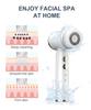 Warm  Cold COMPRESS Electric 6 BRUSH HEAD Face Wash Cleaner DEEP Facial Cleansing Brush Waterproof Clean Exfoliating Spin Brush