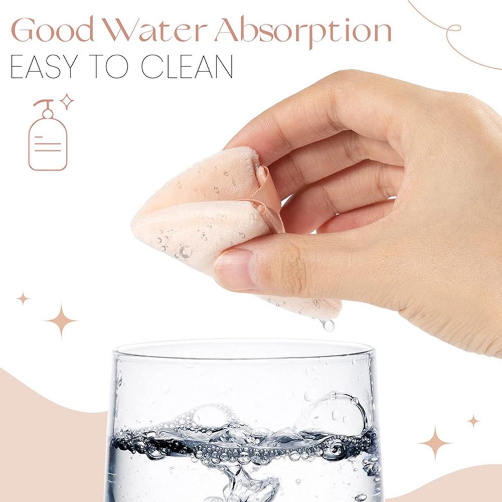 Double-sided Available Elastic Feel Powder Puff for Various Cosmetics Powder Puff Triangular Three-dimensional Plush Powder