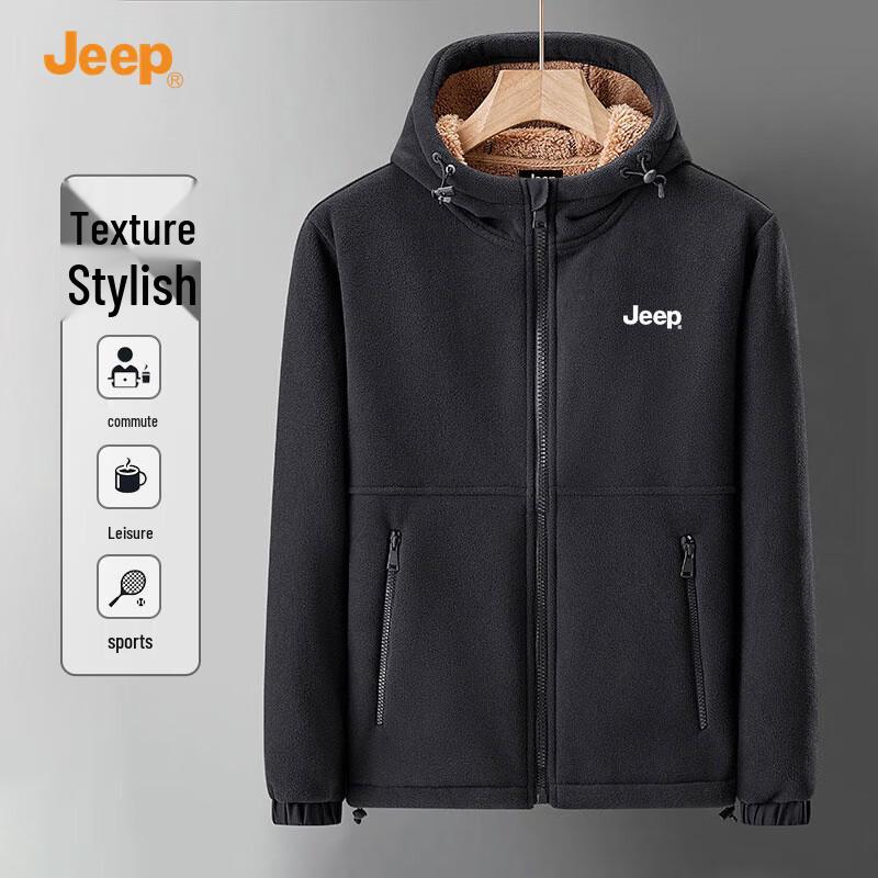 JEEP Men's Hooded Fleece Jacket