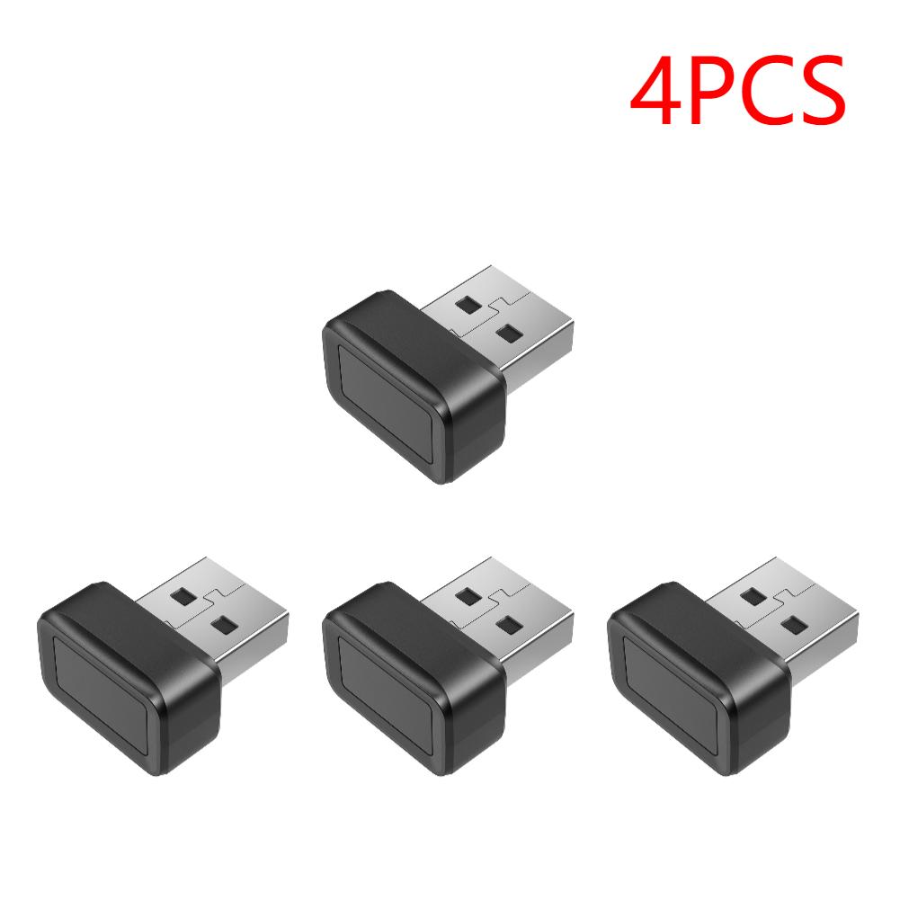USB Fingerprint Key Reader FIDO U2F Portable Security Key Windows Hello Anti-Spoofing Mini Fingerprint Reader 360° Touch for PC