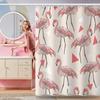 1Pcs Nordic Flamingo Pattern Shower Curtain Bathroom Waterproof Digital Printing Partition Curtain For Bathroom Decoration