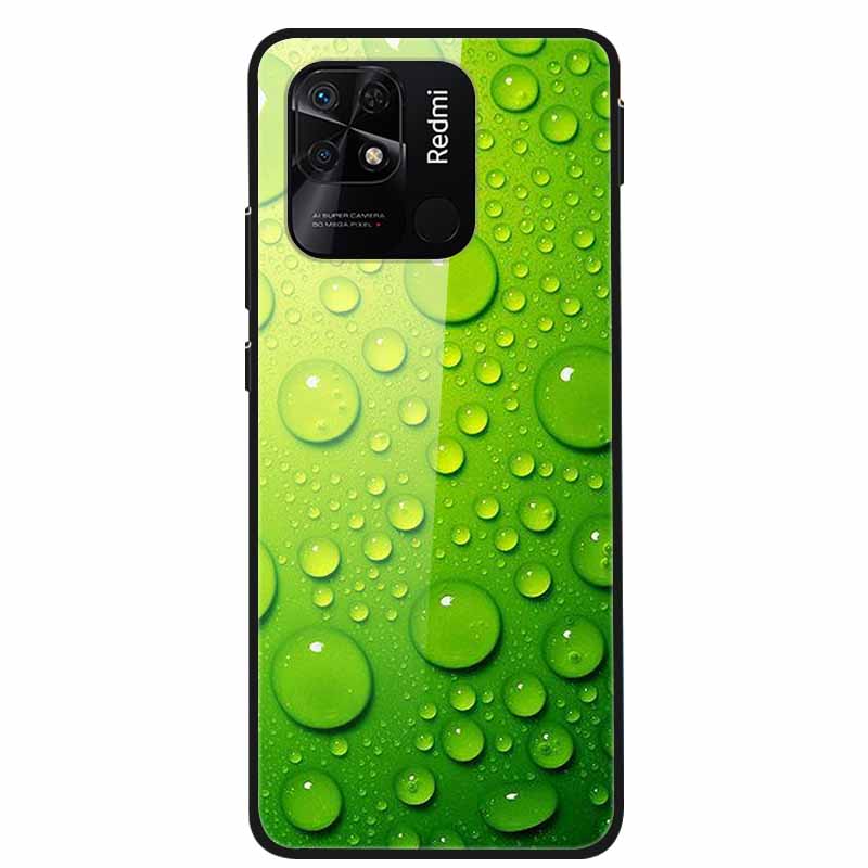 For Redmi 10C Case Luxury Tempered Glass Back Cover Hard Case For Xiaomi Redmi 10C 10 C Capa Redmi10C Shockproof Funda Coque