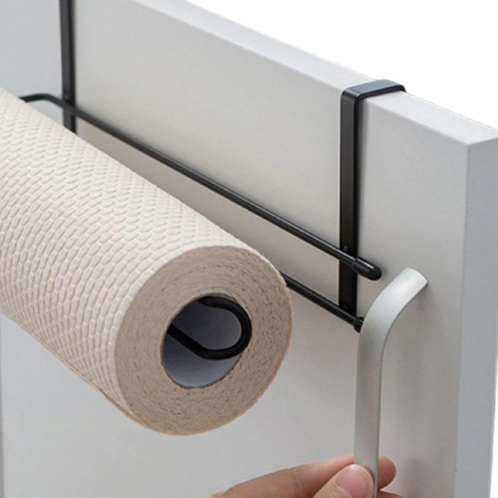 New Metal Tissue Holder Multi-funtional Wall-Mounted Cup Lid Rack Space-Saving No-drilling Towel Organizer Kitchens Use