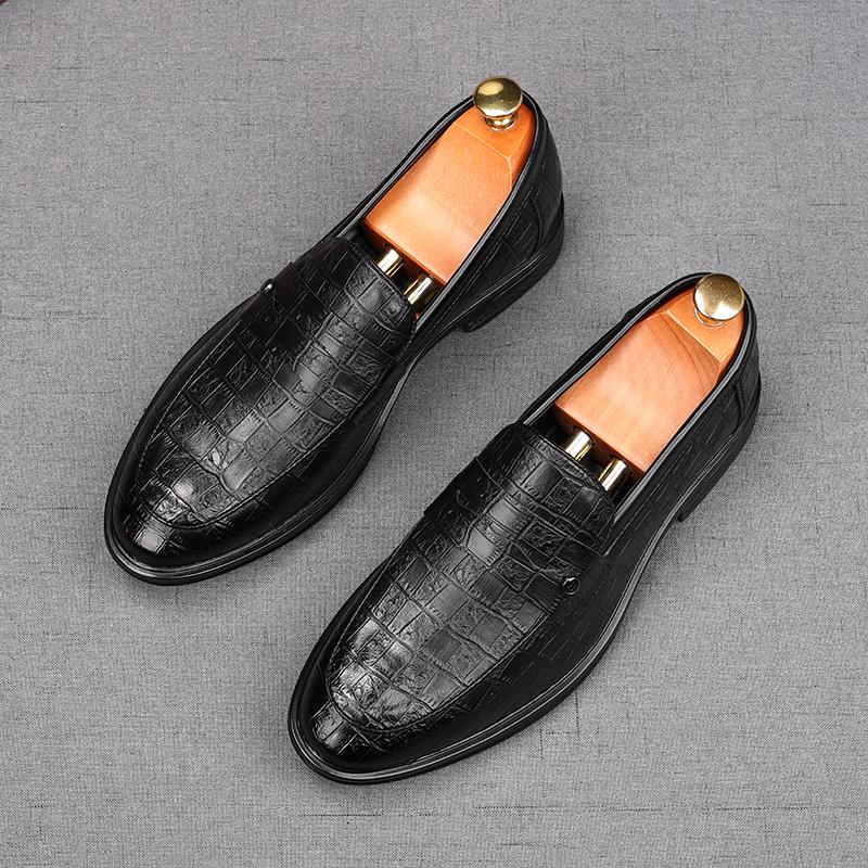 Fashion Fashion Penny Loafers Men's Black Brown Patent Leather Oxford Flats Casual Shoes Male Homecoming Wedding Dress Zapatillas Hombre