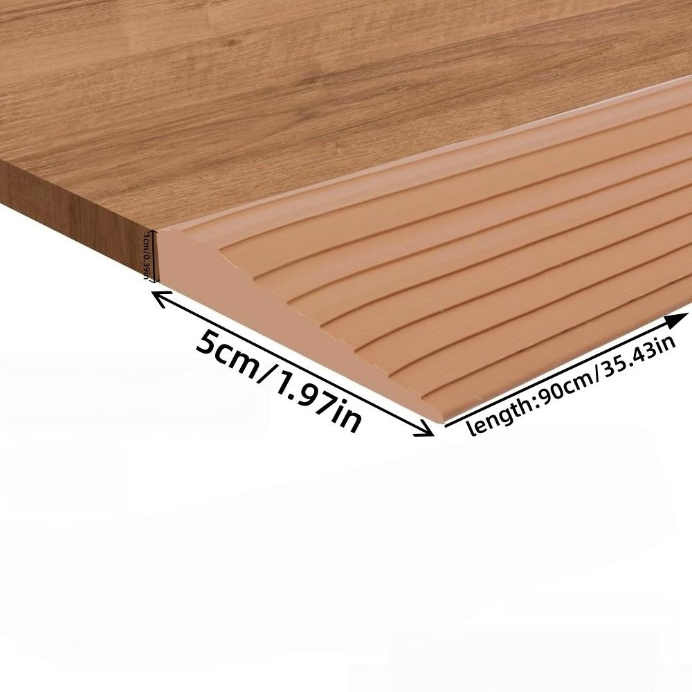 1 Stück 0,9 m x 5 cm Selbstklebende Rampenmatte Rutschfeste Türschwellenrampe Mehrzweck Einfache Montage Höhenunterschiedsreduzierer