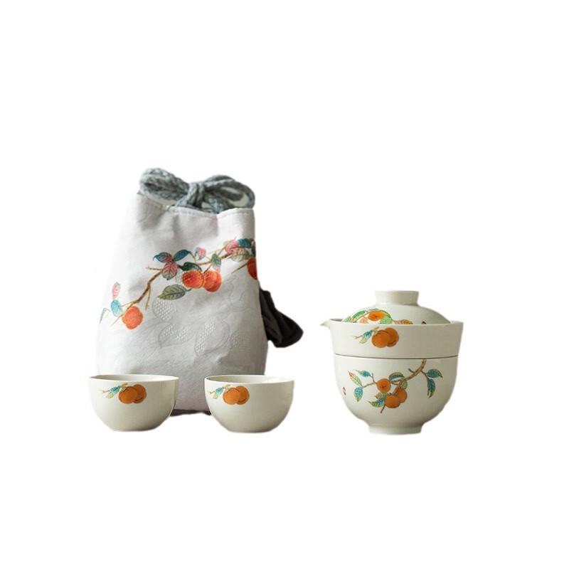 

Japanese Style Portable Ceramic Travel Tea Set