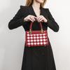 Christmas Series 2024 Spring and Summer New Red Small Square Bag Women's Woolen Bridal Bag Handheld Wedding Bag Gift