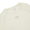 The North Face Logo Fitted Long Sleeve Breathable T-Shirt Women tops Cream NT7TQ33J