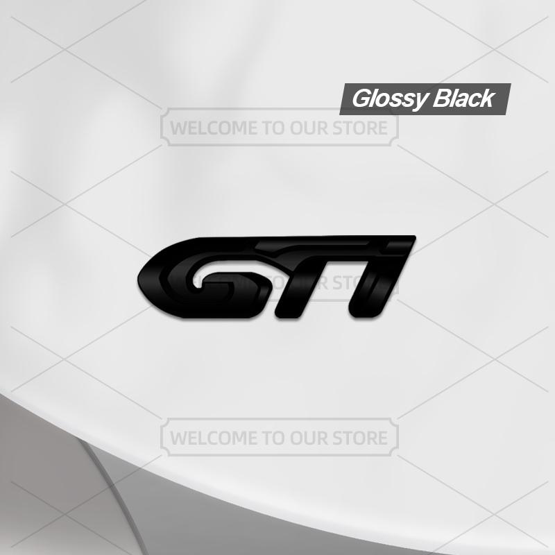 

Car 3D Metal GTI Body Emblem Badge Decals Auto Tail Sticker For Peugeot RCZ 406 405 205 3008 206 208 408 508 407 107 307 GT Line