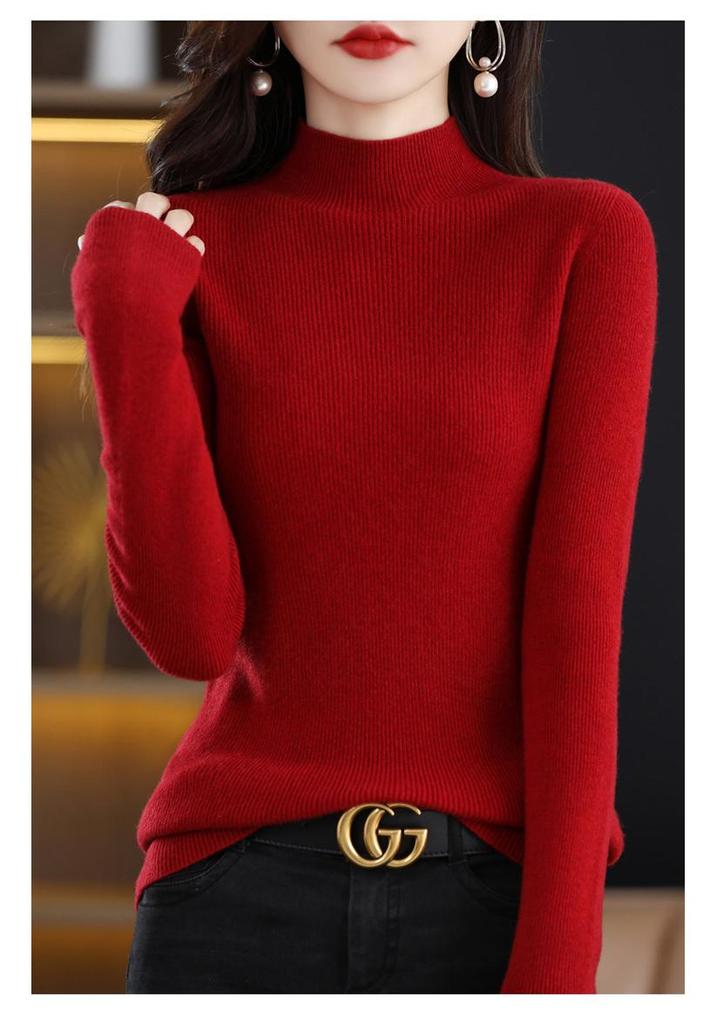 Maglione a collo mezzo alto in maglia Autunno/Inverno 2023 – Base layer casual e versatile