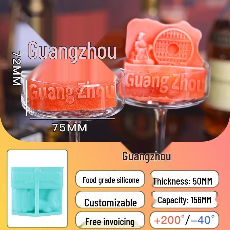 Crocodile-Shaped Silicone Ice Cube Tray for Whiskey – Large, Food-Grade, Cartoon Design