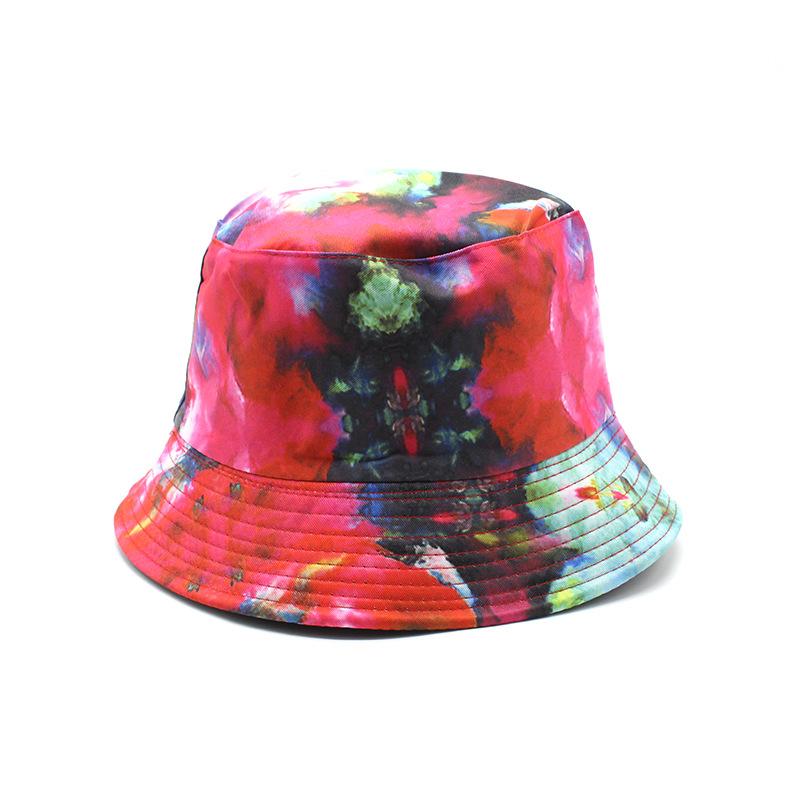 Ins DoubleSided Tie Dyed Fisherman Hat Children Spring And Summer Trendy Men Versatile Sunshade Sunscreen Street Basin Hat