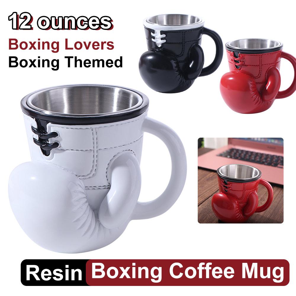 Resin Material Boxing Glove Mug Boxing Glove Design Boxing Themed Tea Cup Sports Themed Mug  Office