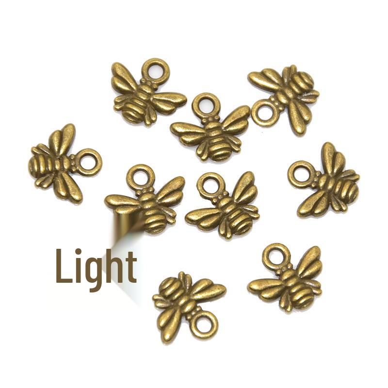 Multicolor Retro Little Bee Alloy Pendant for DIY Jewelry Necklace/Bracelet Charm