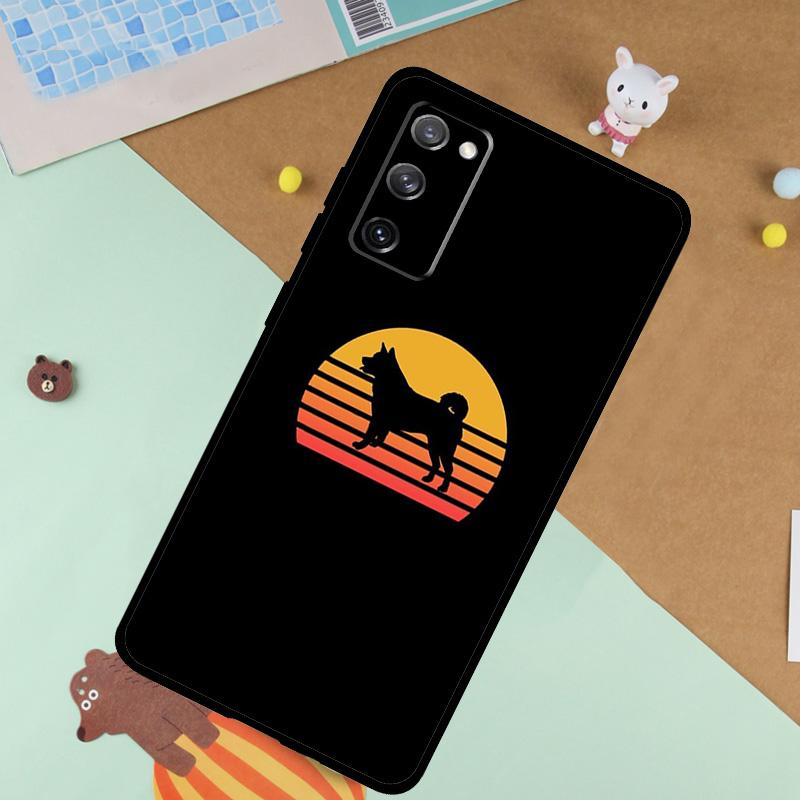 Animal Cartoon Akita Dog Soft Case For Samsung Galaxy S25 Ultra S9 S10 S20 S22 S21 Plus S23 FE S24 Ultra Funda Cover